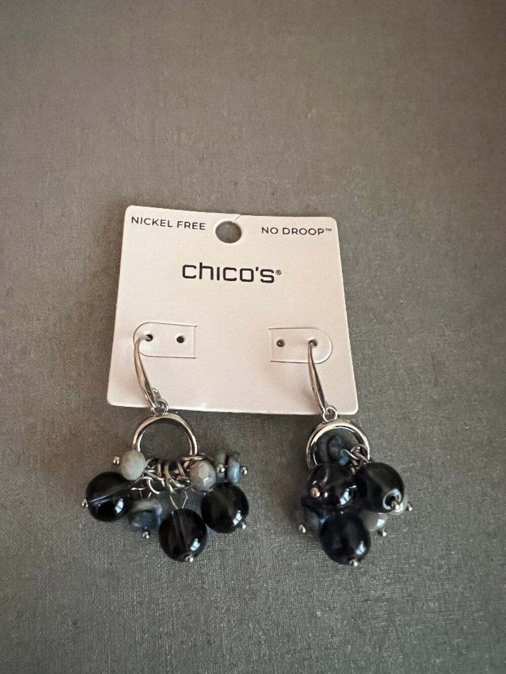 Chico's Blue Cluster Earrings